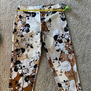 Natori brand, brown black and cream capris